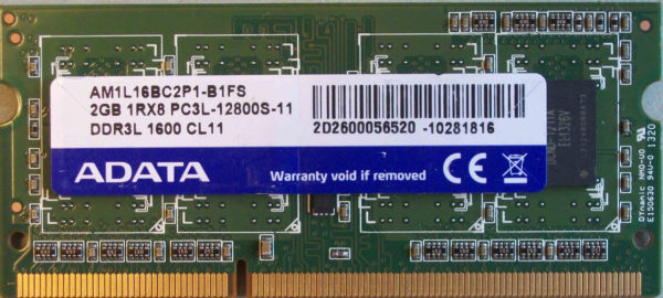 Adata 2GB PC3L-12800S