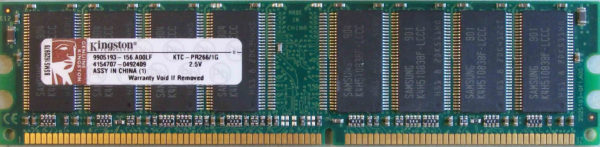 Kingston 1GB PC2100U