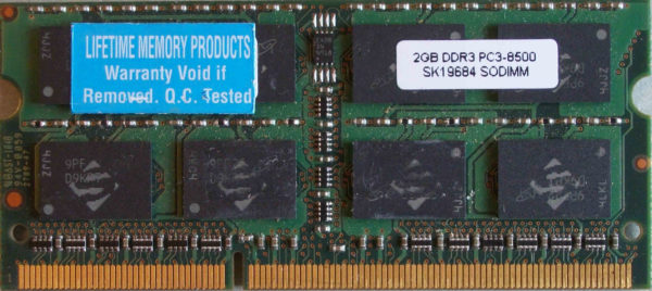 Lifetime 2GB PC3-8500S