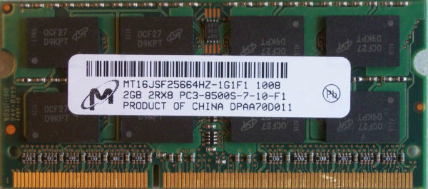 Micron 2GB PC3-8500S