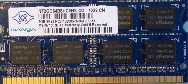 Nanya 2GB PC3-10600S