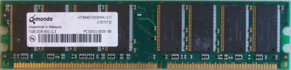 Qimonda 1GB PC3200U