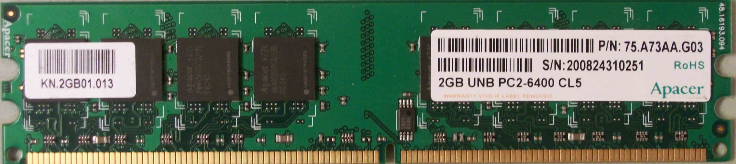 Apacer 2GB PC2-6400U