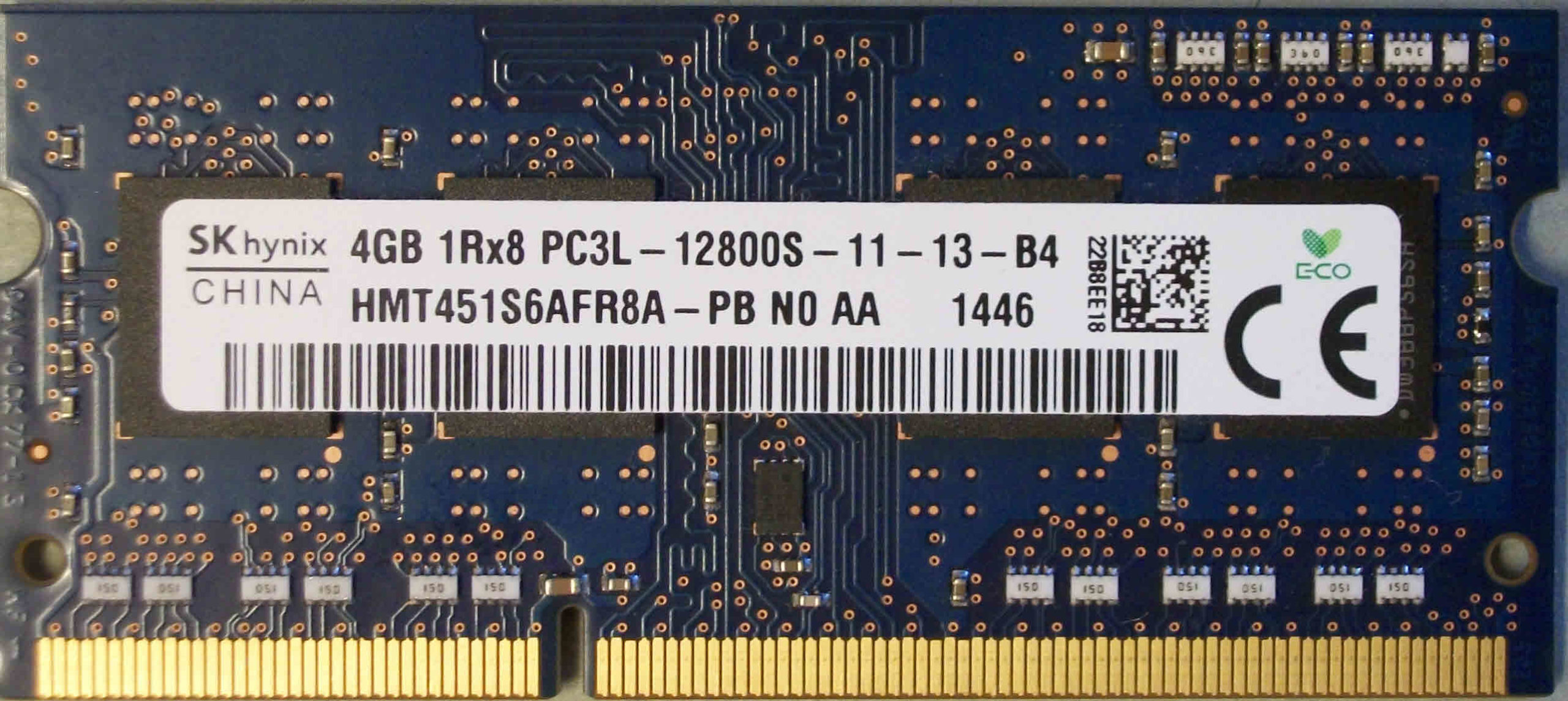 Hy63 Hynix 4GB PC3L-12800S