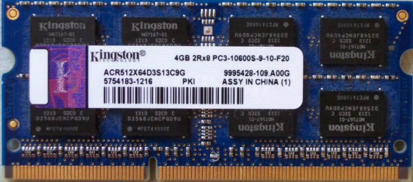 Kingston 4GB PC3-10600S