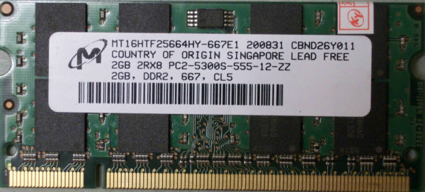 Micron 2GB PC2-5300S
