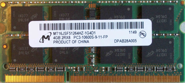 Micron 4GB PC3-10600S