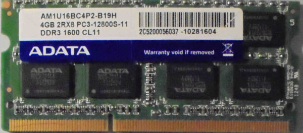 Adata 4GB PC3-12800S