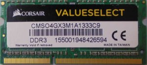 Corsair 4GB PC3-10600S