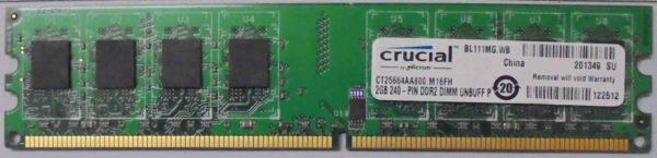 Crucial 2GB PC2-6400U