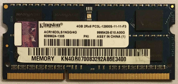 Kingston 4GB PC3L-12800S