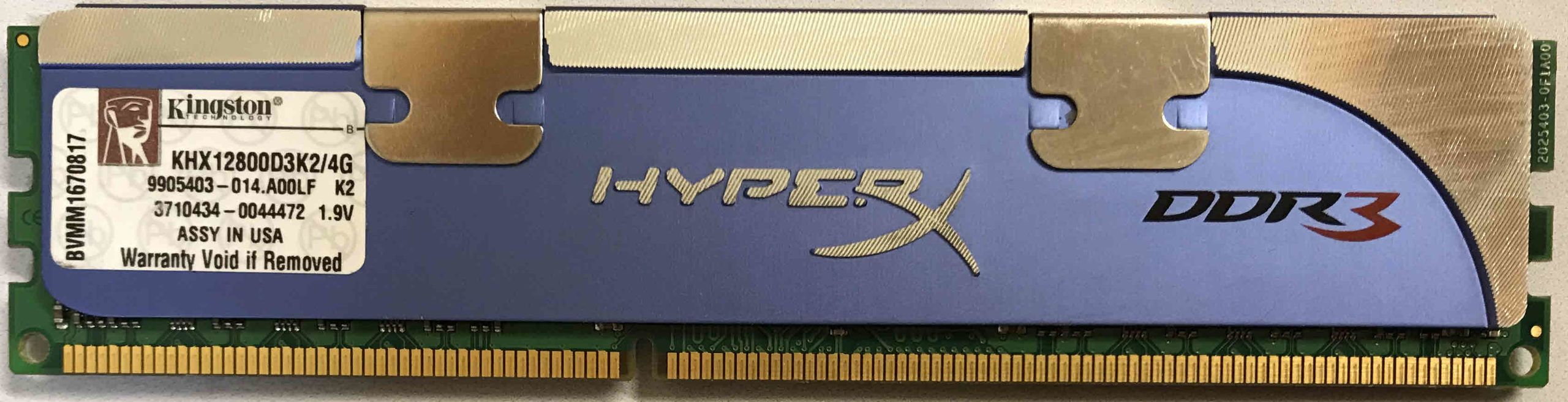 K260 Kingston 2GB PC3-12800U