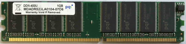 PQ 1GB PC3200U