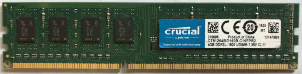 Crucial 4GB PC3L-12800U