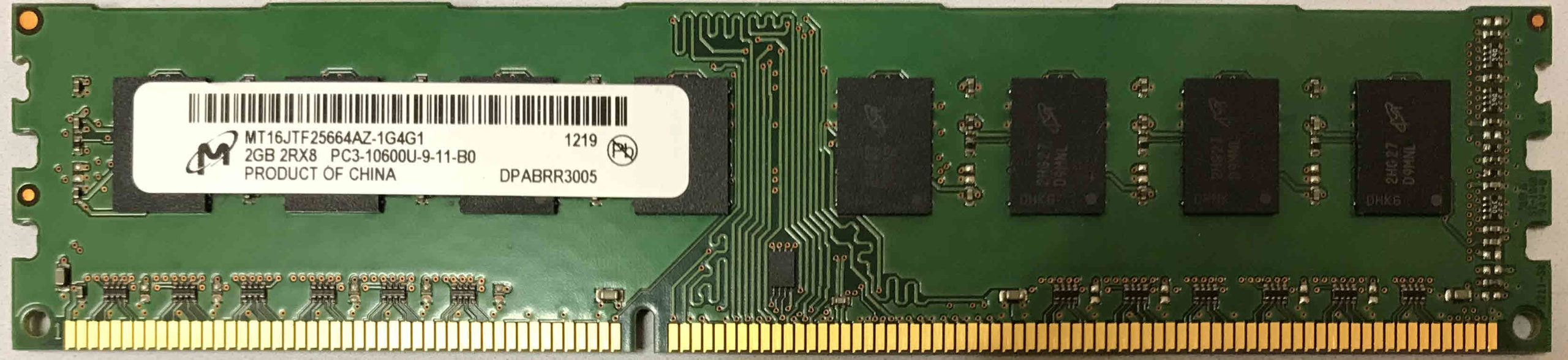 Mi46 Micron 2GB PC3-10600U