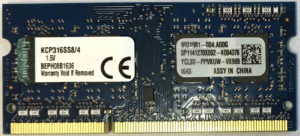 Kingston 4GB PC3-12800S