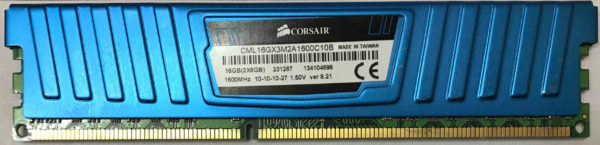 Corsair 8GB PC3-12800U