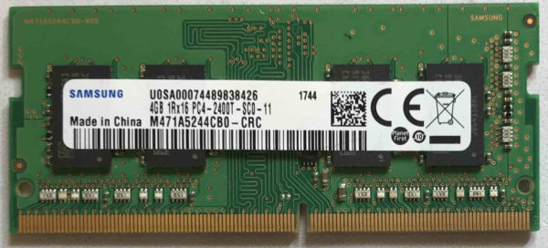 4GB 1Rx16 PC4-2400T-SC0-11