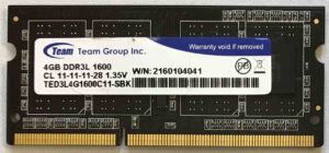 Team Group 4GB PC3L-12800S