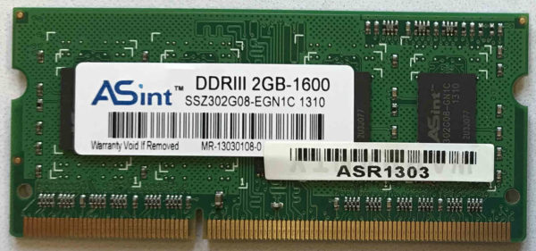 Asint 2GB PC3-12800S