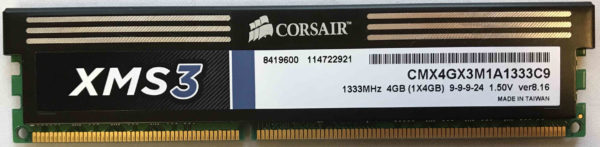 Corsair 4GB PC3-10600U