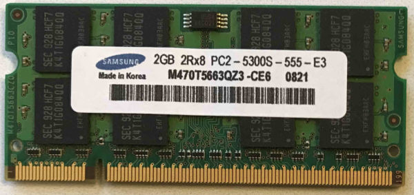 Samsung 2GB PC2-5300S