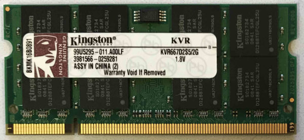 Kingston 2GB PC2-5300S
