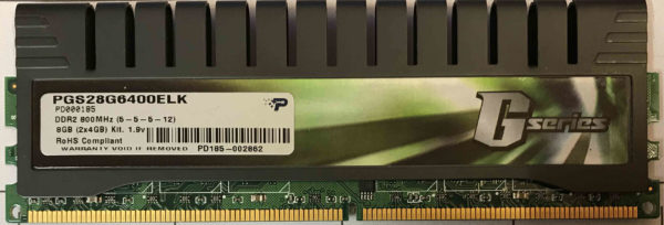Patriot 4GB PC2-6400U G-series