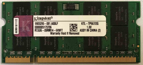 Kingston 2GB PC2-5300S