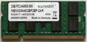 Swissbit 2GB PC2-6400S