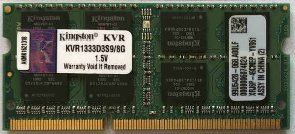 Kingston 8GB PC3-10600S