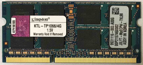 Kingston 4GB 2Rx8 PC3-8500S