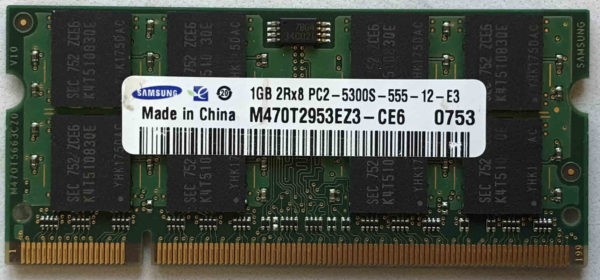 Samsung 1GB PC2-5300S