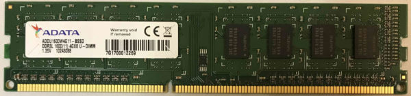 DDR3L 1600(11) 4GX8 U-DIMM