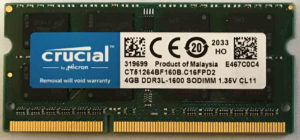 Crucial 4GB PC3L-12800S