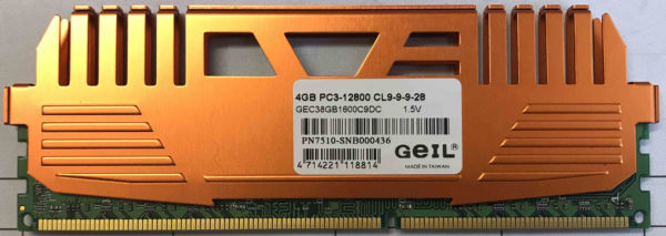 Geil 4GB PC3-12800U Enhance