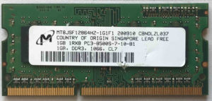 Micron 1GB PC3-8500S