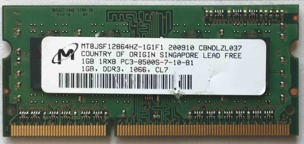 Micron 1GB PC3-8500S