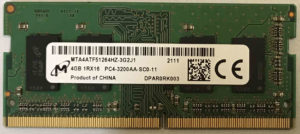 Micron 4GB PC4-3200AA-SC0-11