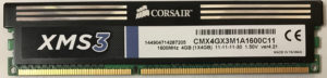 Corsair 4GB PC3-12800U XMS3