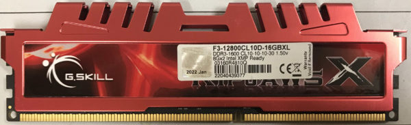 G.Skill 8GB PC3-12800U