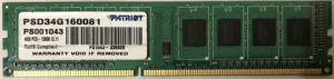 Patriot 4GB PC3-12800U
