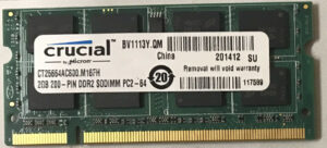 Crucial 2GB PC2-6400S